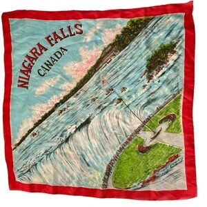Scarf  Vintage Women’s Niagara Falls Detailed brings Life with the Waterfalls